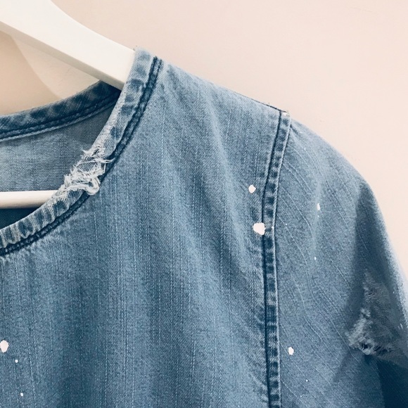 Denim Shift Dress Size S - Picture 4 of 7